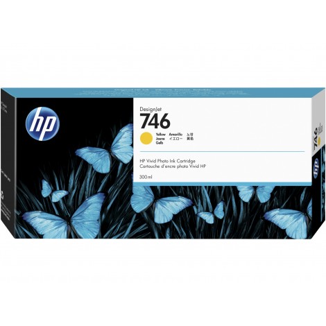 HP N746 Cartuccia inchiostro giallo per DESIGNJET Z 6 (300ml) 1pz - P2V79A - C92H23113
