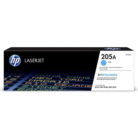 HP CF531A Toner ciano per COLOR LASERJET PRO M 180 (900pg) 1pz - C92H33497