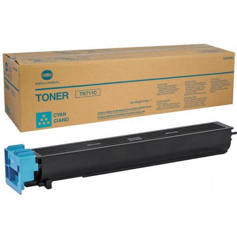 Konica-Minolta TN711C toner ciano per BIZHUB C 654 (31.500pg) 1pz - A3VU450 - C92M33270
