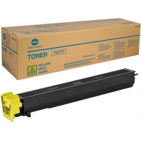 Konica-Minolta TN711Y toner giallo per BIZHUB C 654 (31.500pg) 1pz - A3VU250 - C92M33273