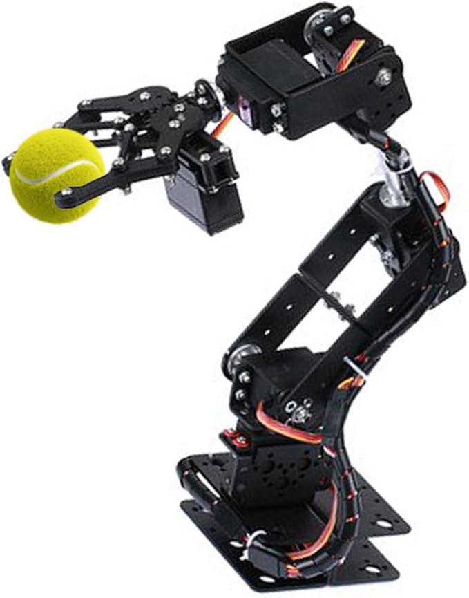 Tissting Braccio Robotico 6DOF - Kit Robot Industriale Programmable con 6 Servomotori -   C926DOF