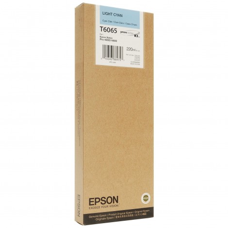 Epson Cartuccia inchiostro ciano chiaro per STYLUS PRO 4800 (220ml) 1pz - C13T606500 - C92E29983