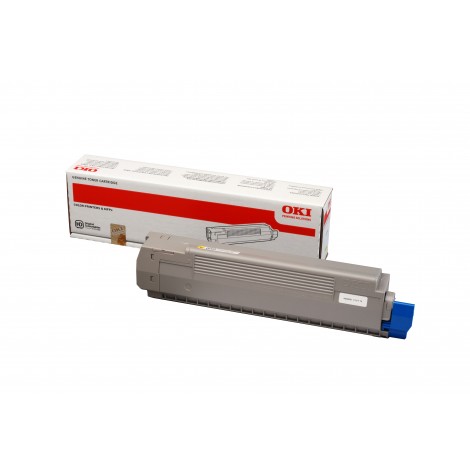 Oki 44643001 Toner giallo per C 801N (7.300pg) 1pz - C92O32808