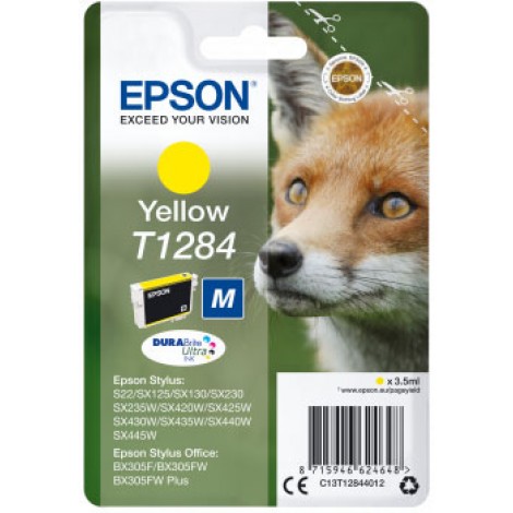 Epson T1284 Cartuccia inchiostro giallo per STYLUS S 22 (3,5ml) 1pz - C13T12844012 - C92E22163