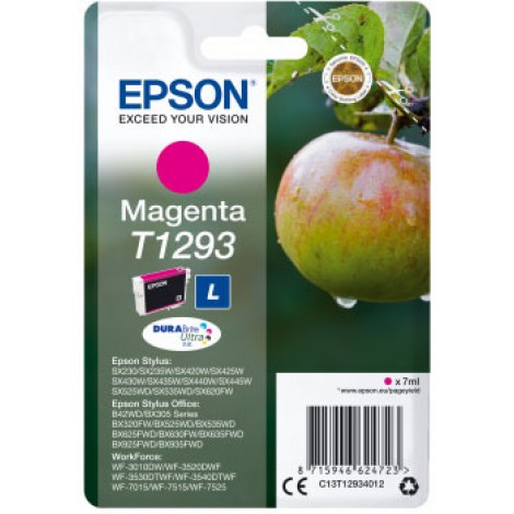 Epson T1293 Cartuccia inchiostro magenta per STYLUS OFFICE BX305F (7ml) 1pz - C13T12934012 - C92E22167