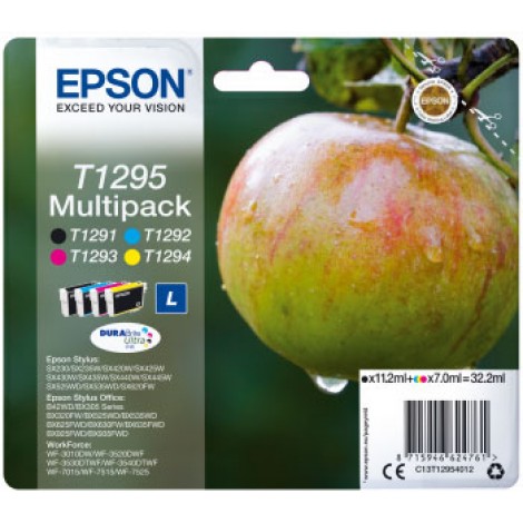 Epson T1295 Cartuccia inchiostro nero, ciano, magenta e giallo per STYLUS OFFICE BX305F (32,2ml) 1Conf. - C13T12954012 - C92E22169