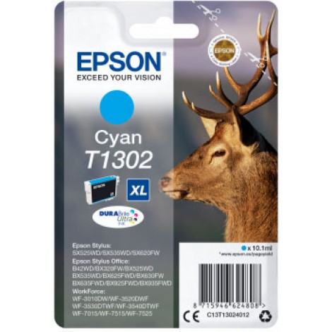 Epson T1302 Cartuccia inchiostro ciano per STYLUS BX325WD (10,1ml) 1pz - C13T13024012 - C92E22171