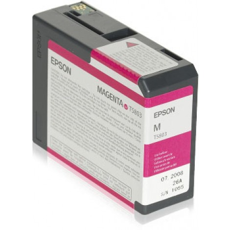 Epson T5803 cartuccia magenta per STYLUS PRO 3800 (80ml) 1pz - C13T580300 - C92E27125