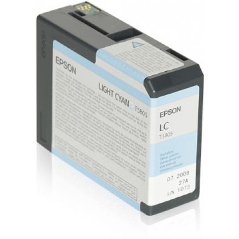 Epson T5805 cartuccia ciano chiaro per STYLUS PRO 3800 (80ml) 1pz - C13T580500 - C92E27129