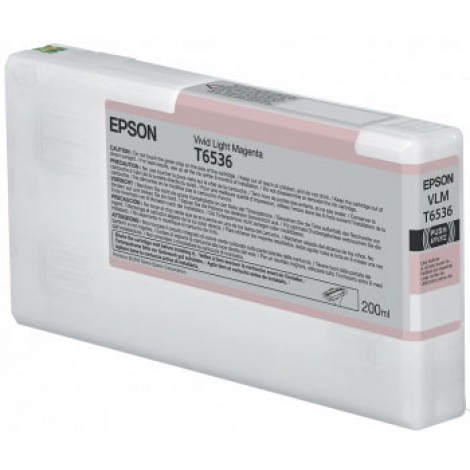 Epson T6536 Cartuccia inchiostro vivid magenta chiaro per STYLUS PRO 4900 (200ml) 1pz - C13T653600 - C92E29055