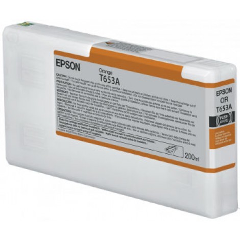 Epson T653A cartuccia arancione per STYLUS PRO 4900 (200ml) 1pz - C13T653A00 - C92E29059