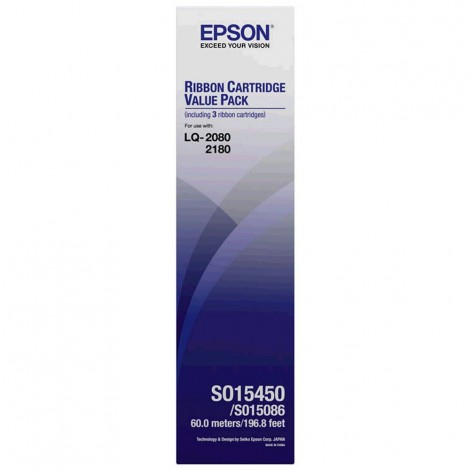 Epson S015086 nastro nylon nero per FX 2070 (8.000.000 caratteri) 1pz - C13S015086 - C92E65086