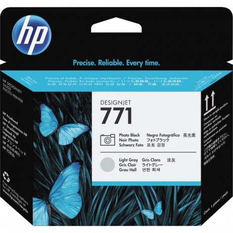 HP N771 Cartuccia inchiostro nero foto/grigio chiaro per DESIGNJET Z 6200 (775ml) 1pz - CE020A - C92H21303