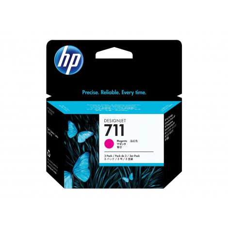 HP N711 Cartuccia inchiostro magenta per DESIGNJET T 120 (3x29ml) 1Conf. - CZ135A - C92H21927