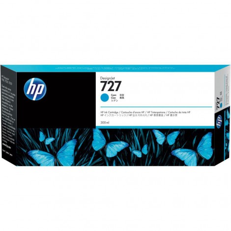 HP N727 cartuccia XL ciano per DESIGNJET T 1530 (300ml) 1pz - F9J76A - C92H22119
