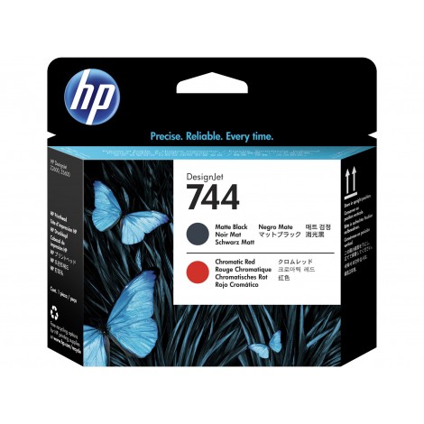 HP N744 Cartuccia inchiostro nero opaco/rosso per DESIGNJET Z 2600 - 1pz - F9J88A - C92H22135