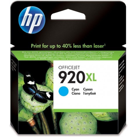 HP 920 XL Cartuccia inchiostro ciano per OFFICEJET 6000 (700pg) 1pz - CD972AE - C92H22948