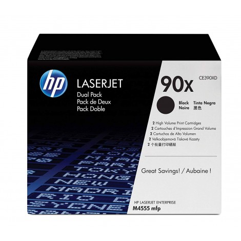 HP CE390XD Toner nero per LASERJET M4555 MFP (2x24.000pg) 1Conf. - C92H33263