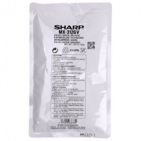 Sharp MX312GV Developer nero per MX M260 (75.000pg) 1pz - C92J33167