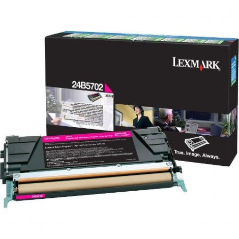 Lexmark 24B5702 Toner RETURN magenta per XS 748DE (10.000pg) 1pz - C92L32460