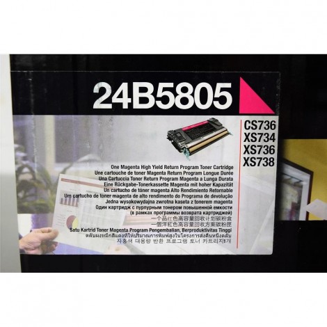 Lexmark 24B5805 Toner RETURN magenta per CS 736DN (10.000pg) 1pz - C92L32463