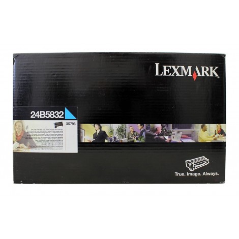 Lexmark 24B5832 Toner RETURN ciano per XS 796DE (18.000pg) 1pz - C92L32470