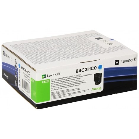 Lexmark 84C2HC0 Toner RETURN ciano per CX 725DE (16.000pg) 1pz - C92L32572