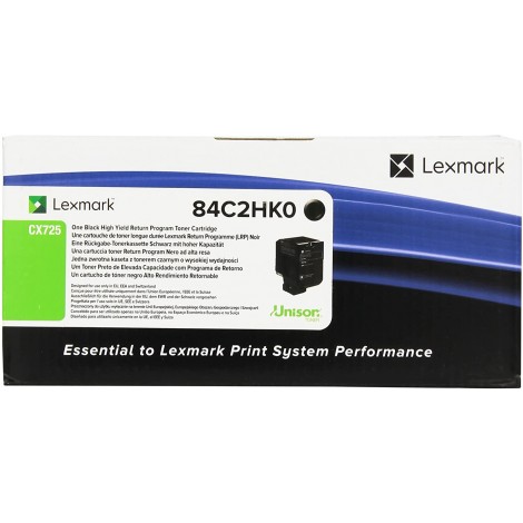 Lexmark 84C2HK0 Toner RETURN nero per CX 725DE (25.000pg) 1pz - C92L32573