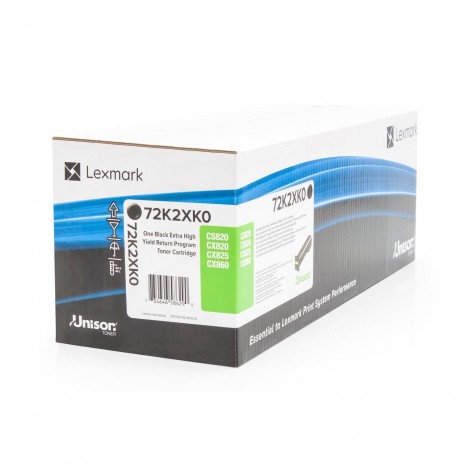 Lexmark 72K2XK0 Toner RETURN nero per CX 860DE (33.000pg) 1pz - C92L32590