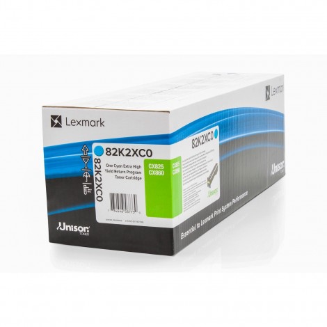 Lexmark 82K2XC0 Toner RETURN ciano per CX 860DE (22.000pg) 1pz - C92L32594