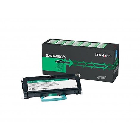 Lexmark E260A80G Toner REMAN nero per E 260 (3.500pg) 1pz - C92L32796