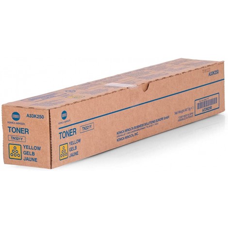 Konica-Minolta TN321Y toner giallo per BIZHUB C 224 (25.000pg) 1pz - A33K250 - C92M33755