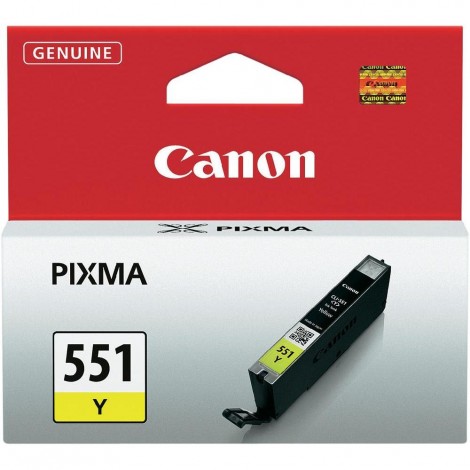 Canon CLI551Y cartuccia inchiostro giallo per PIXMA MG 5450 (7ml) 1pz - 6511B001 - C92C22116