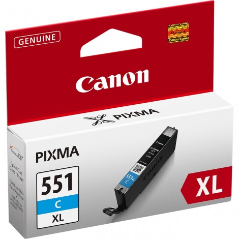 Canon CLI551XLC cartuccia XL inchiostro ciano per PIXMA MG 5450 (11ml) 1pz - 6444B001 - C92C22120