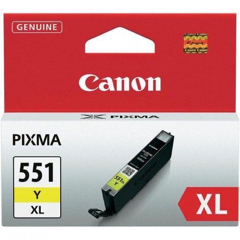 Canon CLI551XLY cartuccia XL inchiostro giallo per PIXMA MG 5450 (11ml) 1pz - 6446B001 - C92C22122