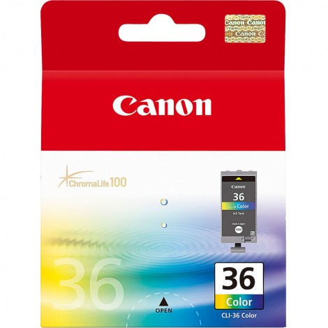 Canon CLI36 Cartuccia inchiostro ciano, magenta e giallo per PIXMA MINI 260 (12ml) 1pz - 1511B001 - C92C22330