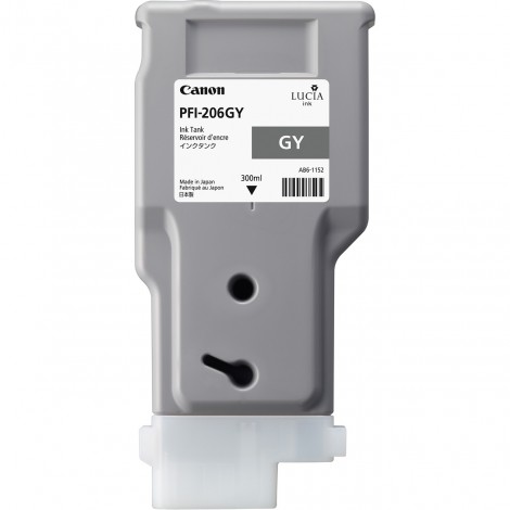 Canon PFI206 serbatoio grigio per IMAGEPROGRAF 6400 (300ml) 1pz - 5312B001 - C92C25160