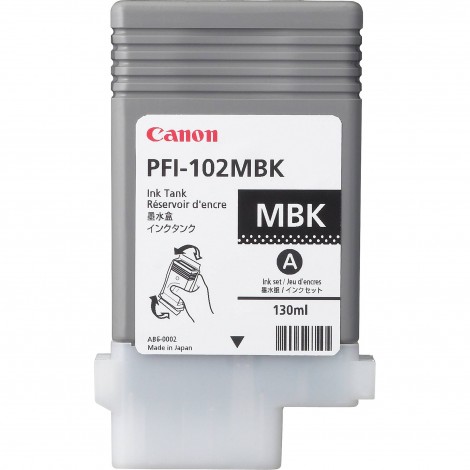 Canon PFI102MBK serbatoio nero opaco per IMAGEPROGRAF 650 (130ml) 1pz - 0894B001 - C92C25525