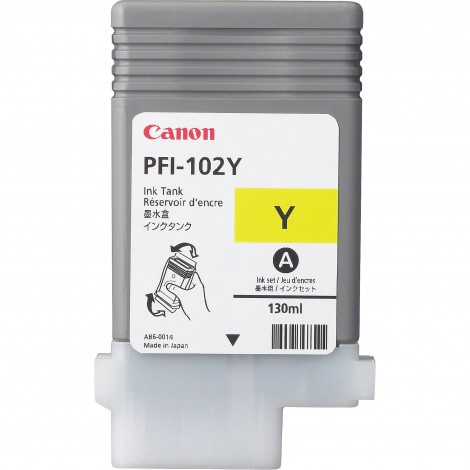 Canon PFI102Y serbatoio giallo per IMAGEPROGRAF 500 (130ml) 1pz - 0898B001 - C92C25529