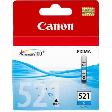 Canon CLI521C cartuccia ciano per PIXMA MP 540 (9ml) 1pz - 2934B001 - C92C25562