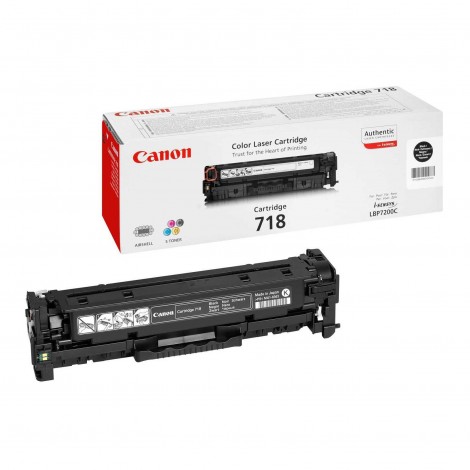 Canon 718BK Toner nero per I-SENSYS LBP 7200CDN (3.400pg) 1pz - 2662B002 - C92C33225