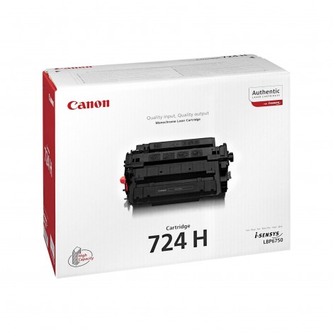 Canon 724H Toner nero per I-SENSYS LBP 6750DN (12.500pg) 1pz - 3482B002 - C92C72132