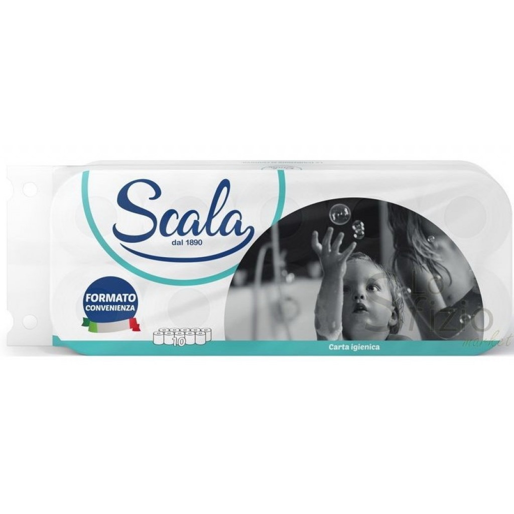 Carta igienica Scala confezione da 10 rotoli