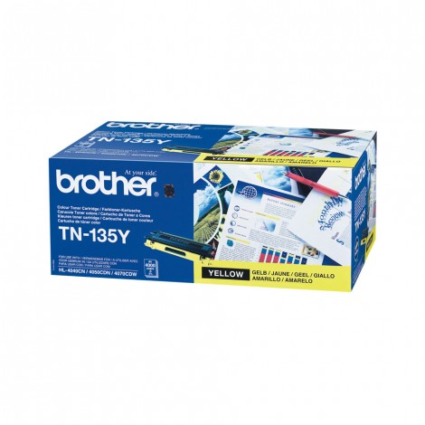 Brother TN135Y Toner giallo per HL 4040CN (4.000pg) 1pz - C92B33177