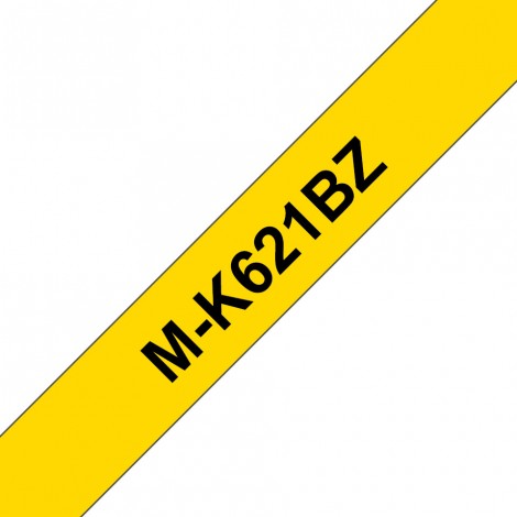 Brother MK621BZ Nastro tipo M per PT-55/80, 9mm x 8m, nero su giallo - C92B61001