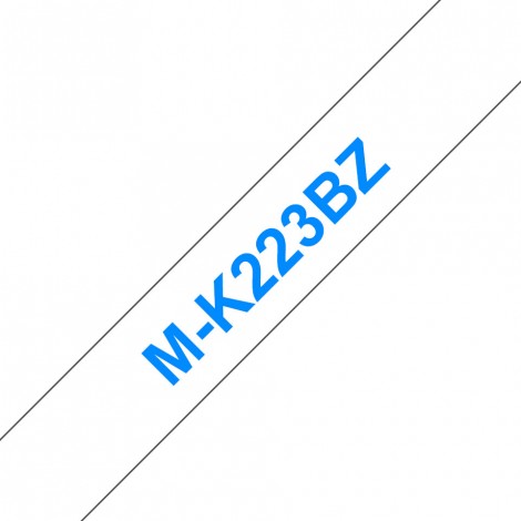 Brother MK223BZ Nastro tipo M per PT-55/80, 9mm x 8m, blu su bianco - C92B61022
