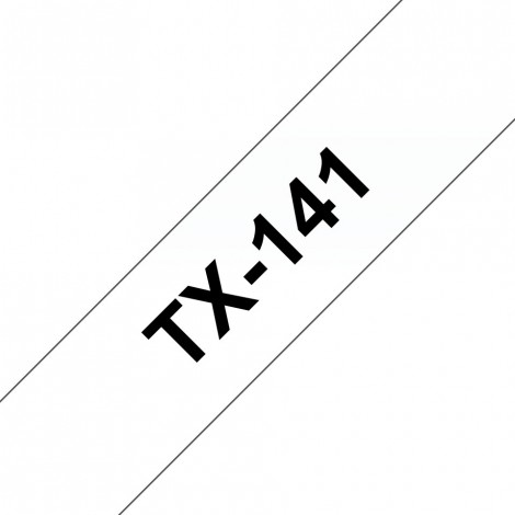 Brother TX141 Nastro tipo TX per PT-8000/7000, 18mm x 15m, nero su trasparente - C92B61131