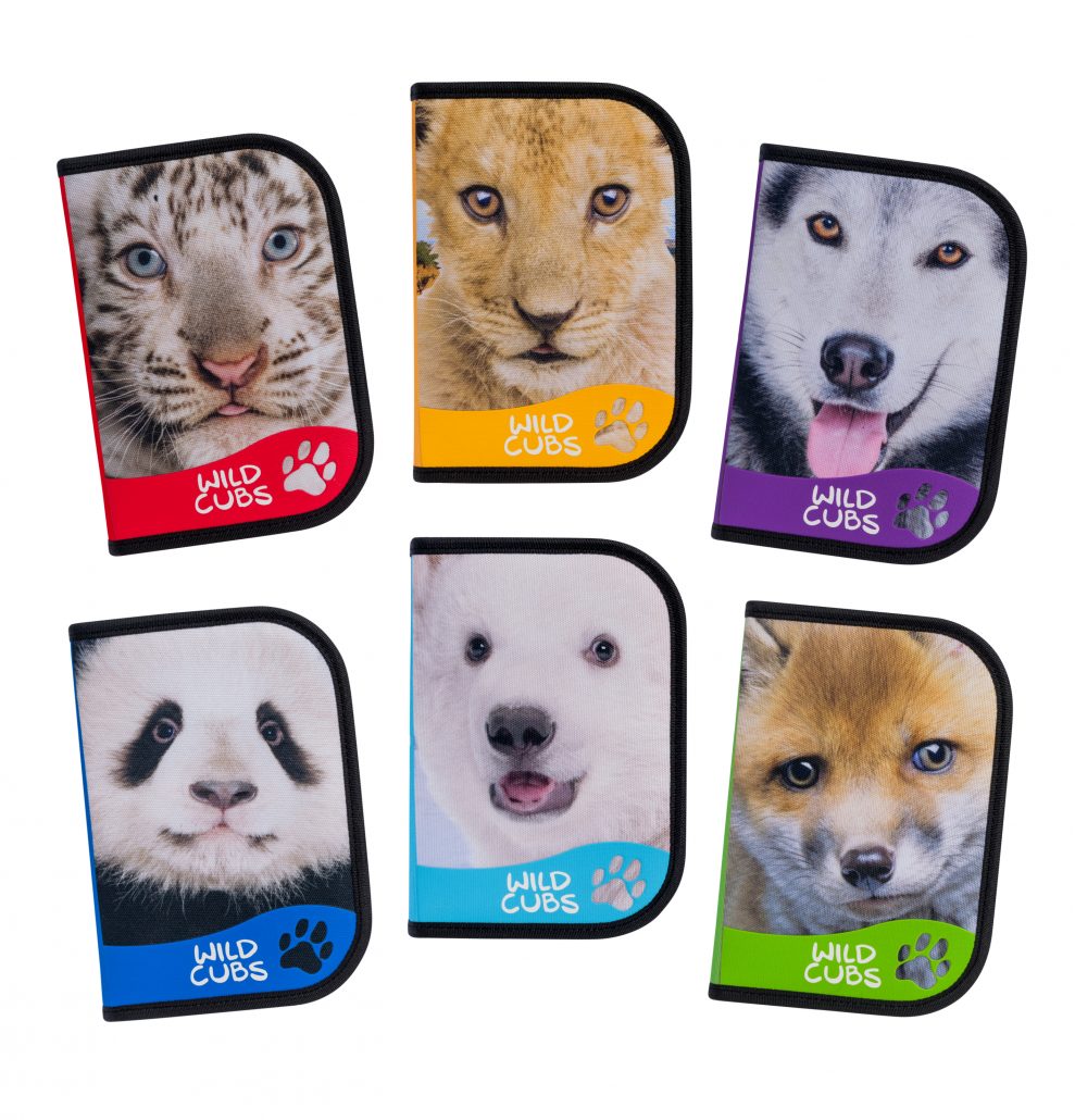 Carioca Wild Cubs Astuccio scuola completo a 3 scomparti - 42354 - C92CCA3SA