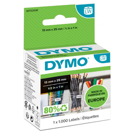Dymo S0722530 Rotolo 1.000 etichette adesive multiuso (24mmx2m) 1rot. - C92DY1511