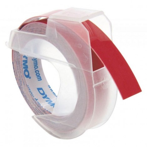 Dymo S0898150 Nastro per etichettatrici 1540/1575, 9mm x 3m, bianco su rosso - prezzo singolo, ord. minimo 10pz - C92DY6523